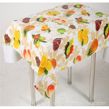 Buah Percetakan Custom PVC Table Cloth